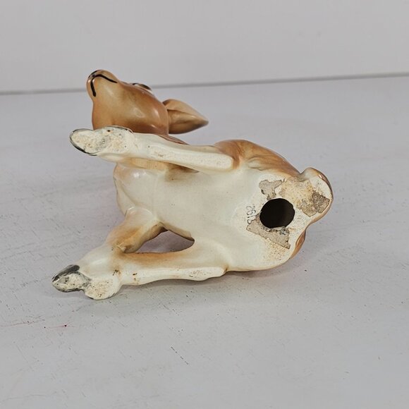 Vintage Lefton Deer Fawn Sitting Figurine H7192 - Picture 7 of 8